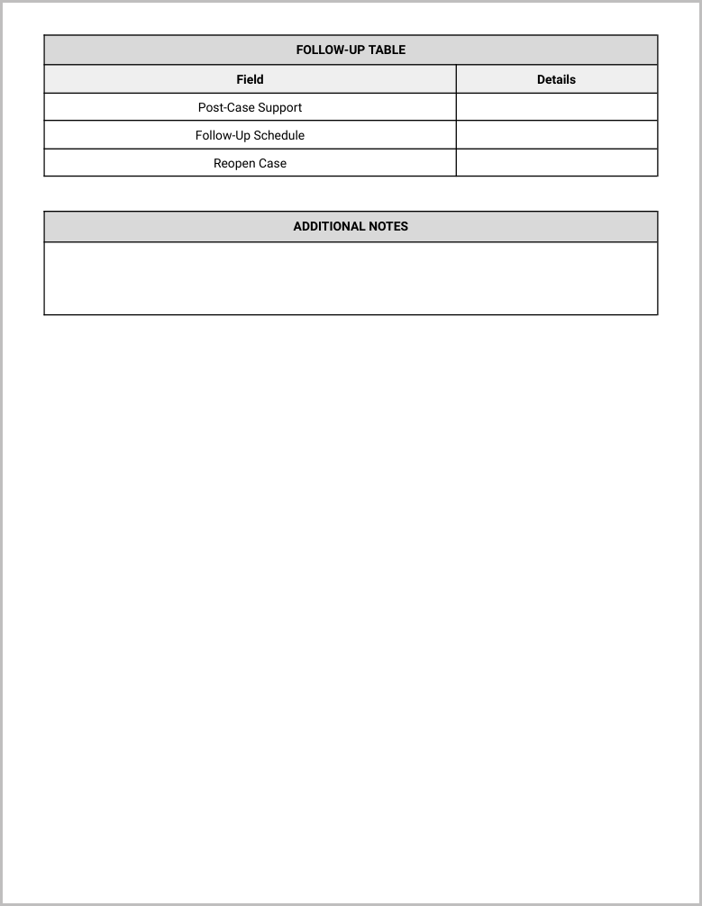 Free Case Management Checklist for Google Docs Preview-3