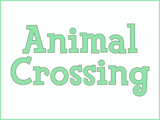 Animal Crossing Font