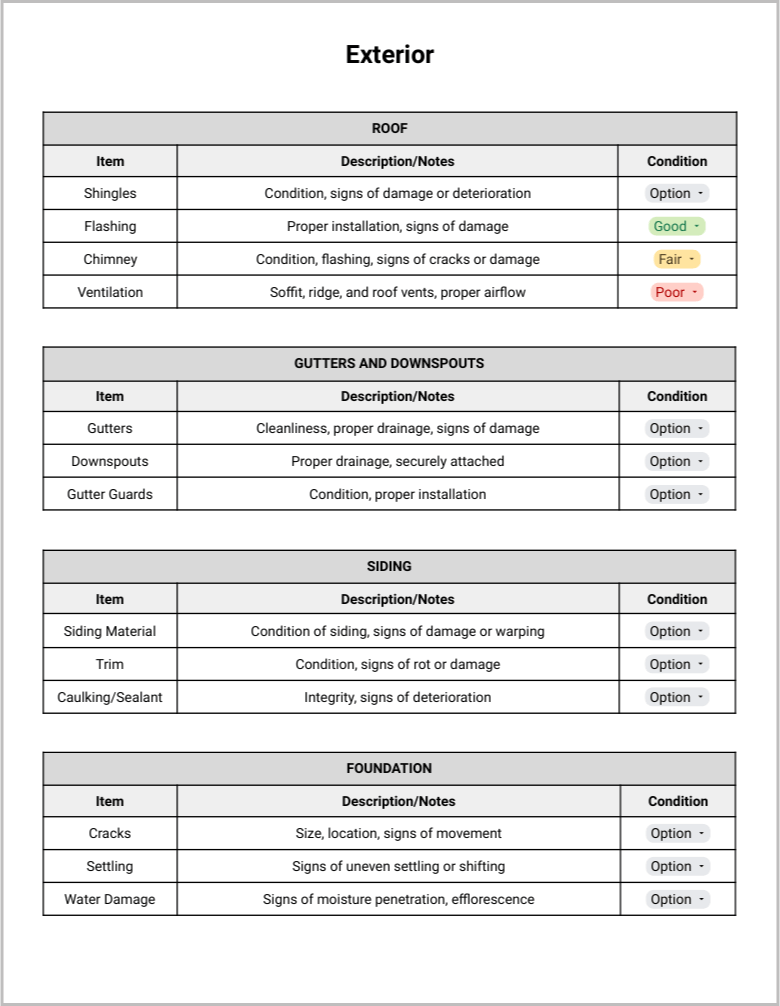 Home Inspection Checklist Template Preview-2