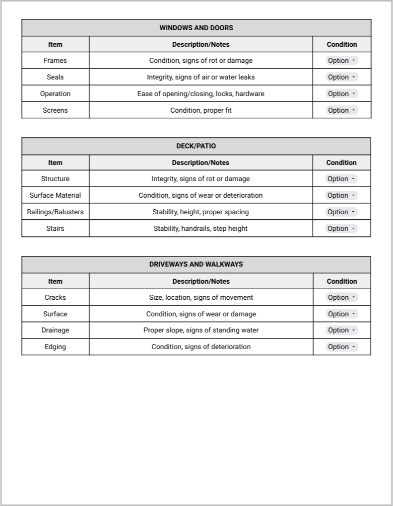 Home Inspection Checklist Template Preview-3