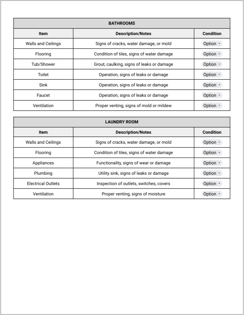 Home Inspection Checklist Template Preview-7