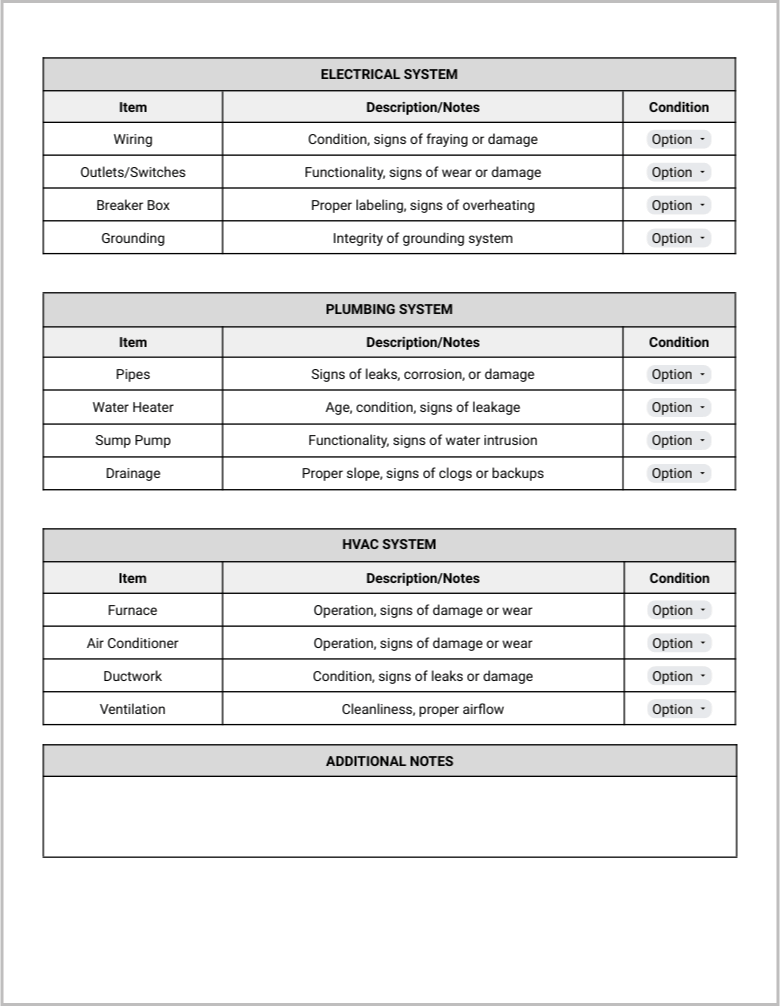 Home Inspection Checklist Template Preview-9