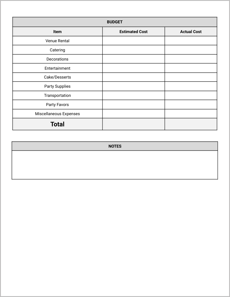 Party Planning Checklist Template Preview-3