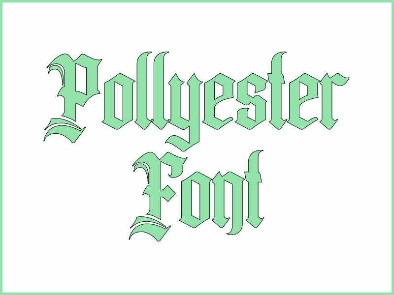 Pollyester Free Font Download