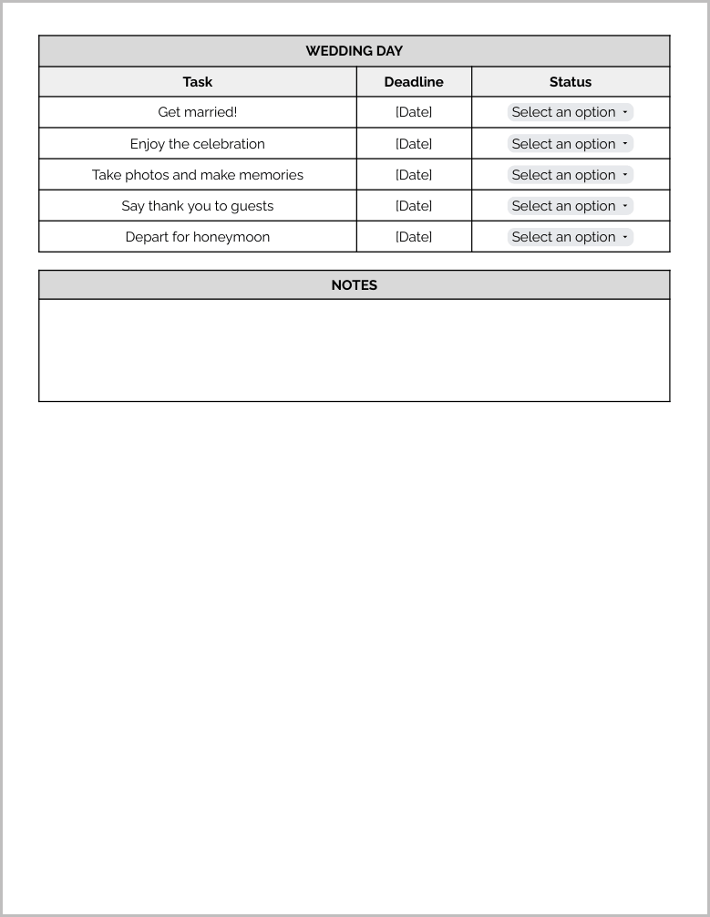 Wedding Checklist Template Preview-4
