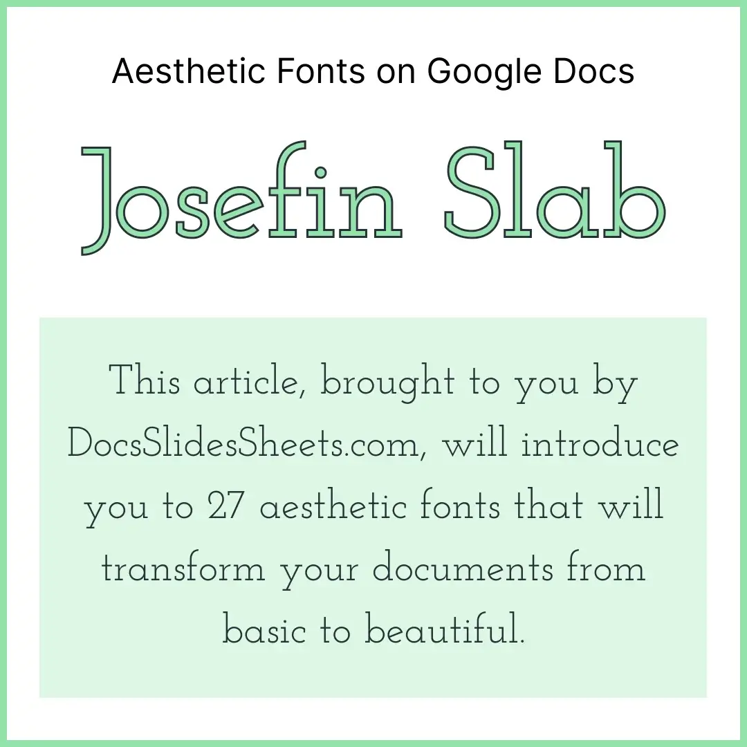 Aesthetic Fonts on Google Docs