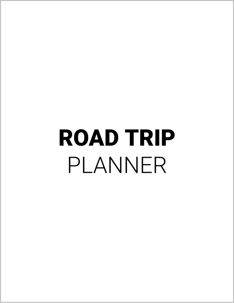 Free Road Trip Itinerary Template for Google Docs