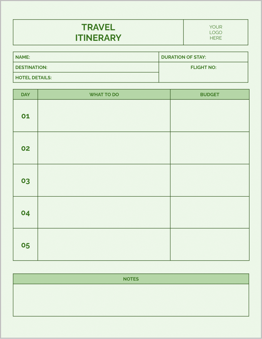How To Create A Travel Itinerary Template In Google Docs Infoupdate How To Create A Travel Itinerary Template In Google Docs Infoupdate