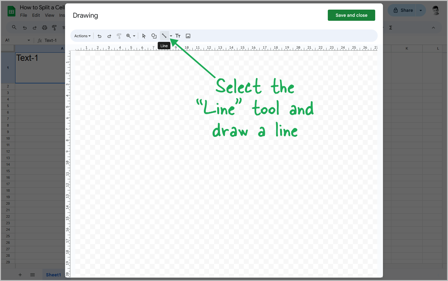 How to Split a Cell Diagonally in Google Sheets