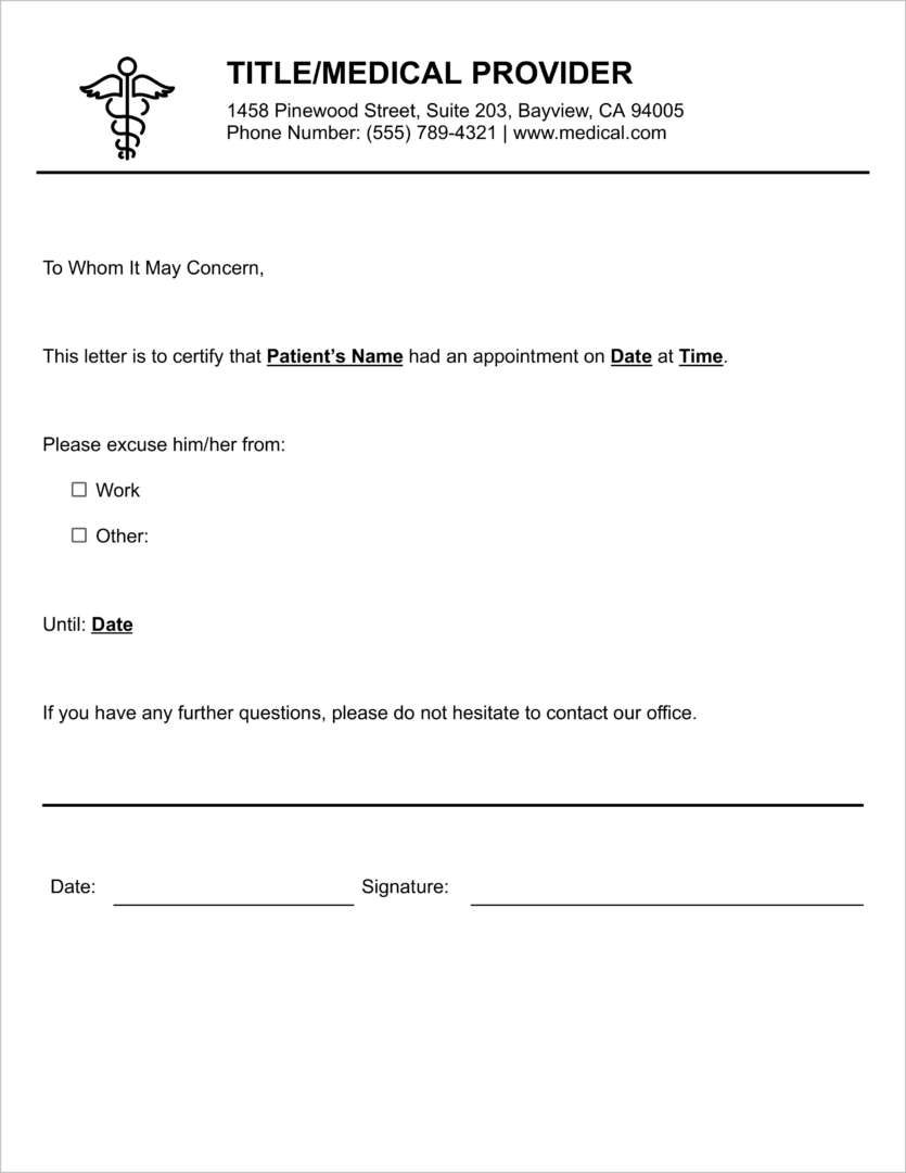 Free Editable Doctor’s Note Templates That Look 100% Authentic