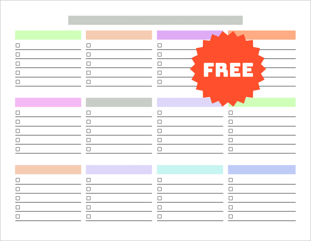 Free Master Task List Template (Google Docs)
