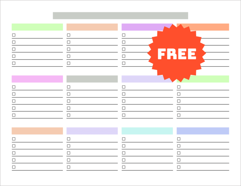 Free Master Task List Template (Google Docs)