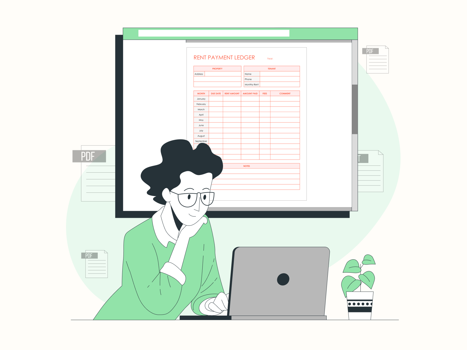 Free Printable Rental Ledger Templates 