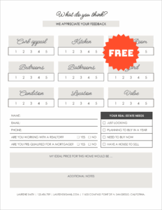 7 Broker Open House Feedback Forms (100% FREE)