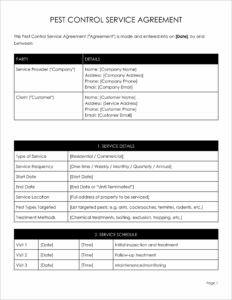 6 Free Pest Control Agreement Templates (No Sign-Up, No Hassle)