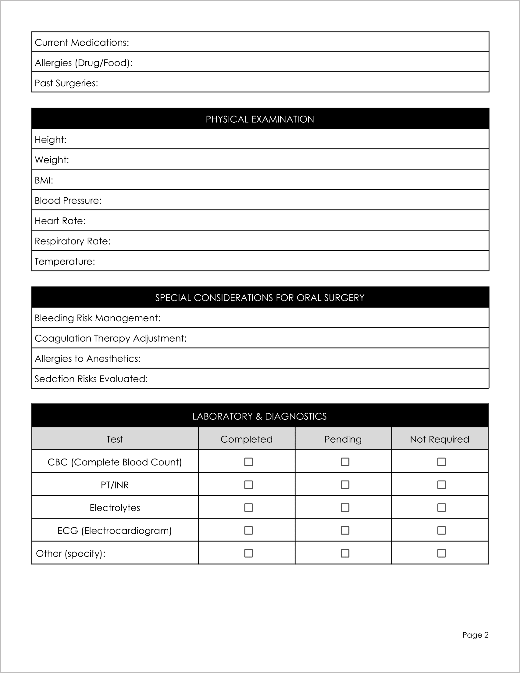 18 Must-Have Free Medical Clearance Forms for Surgery 18 Must-Have Free Medical Clearance Forms for Surgery