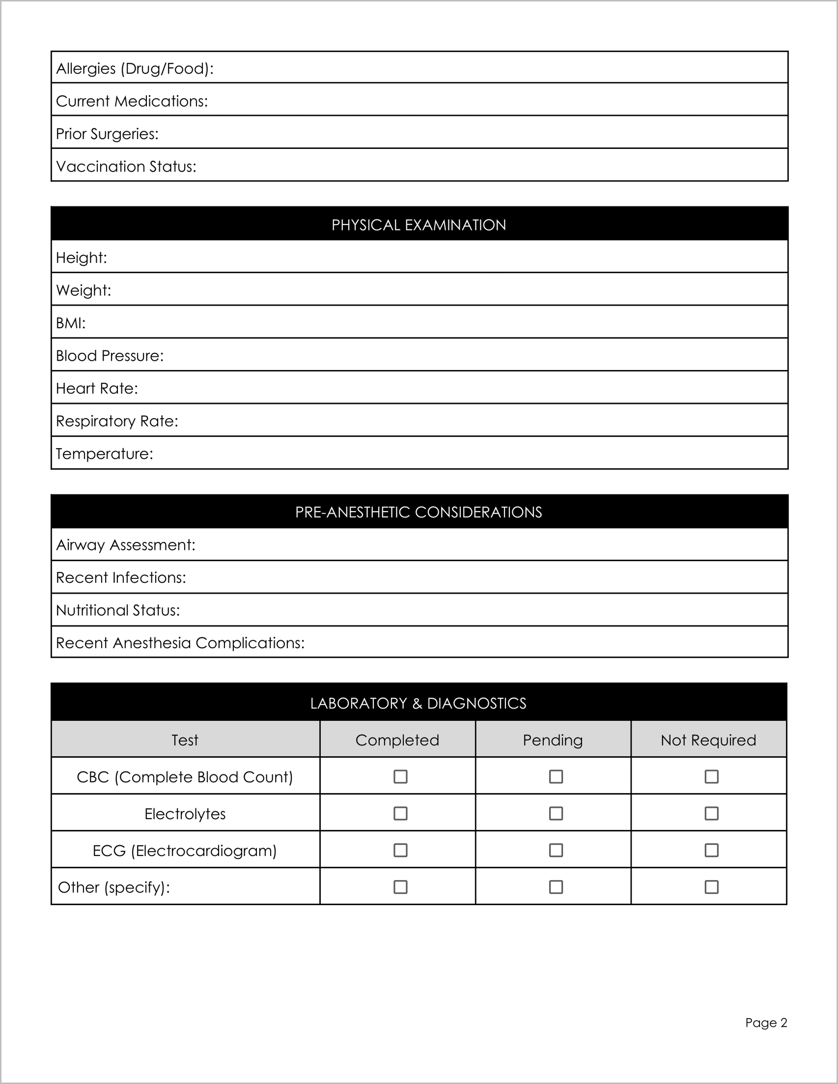 18 Must-Have Free Medical Clearance Forms for Surgery 18 Must-Have Free Medical Clearance Forms for Surgery