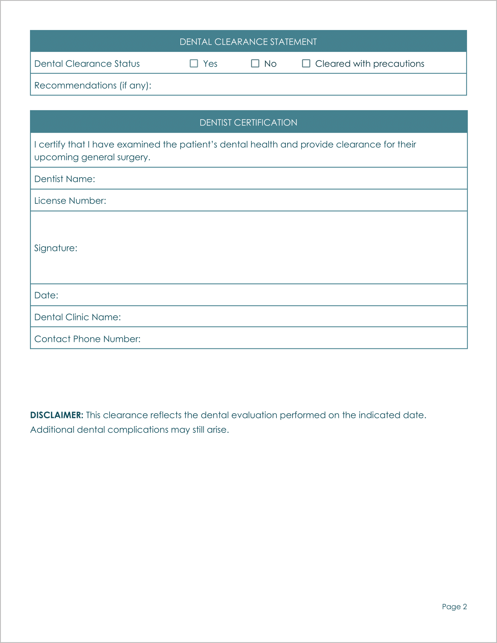 18 Must-Have Free Medical Clearance Forms for Surgery 18 Must-Have Free Medical Clearance Forms for Surgery