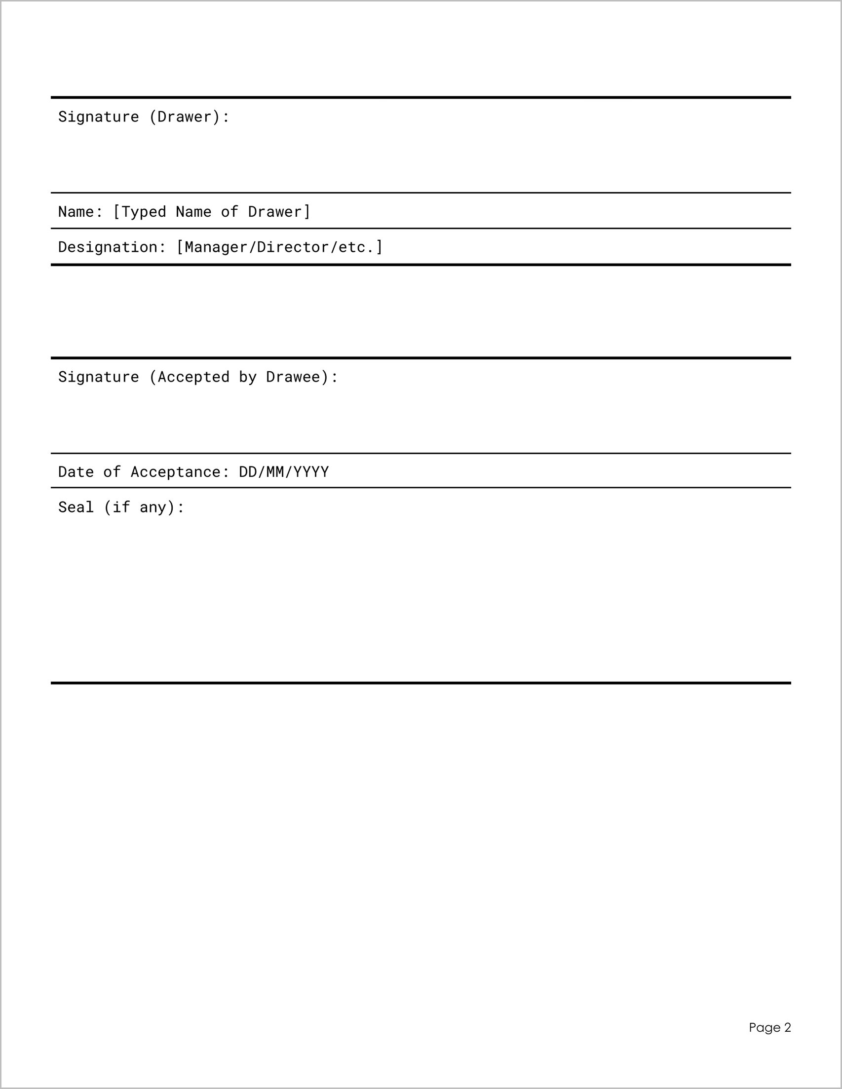 6 Must-Have International Bill of Exchange Templates