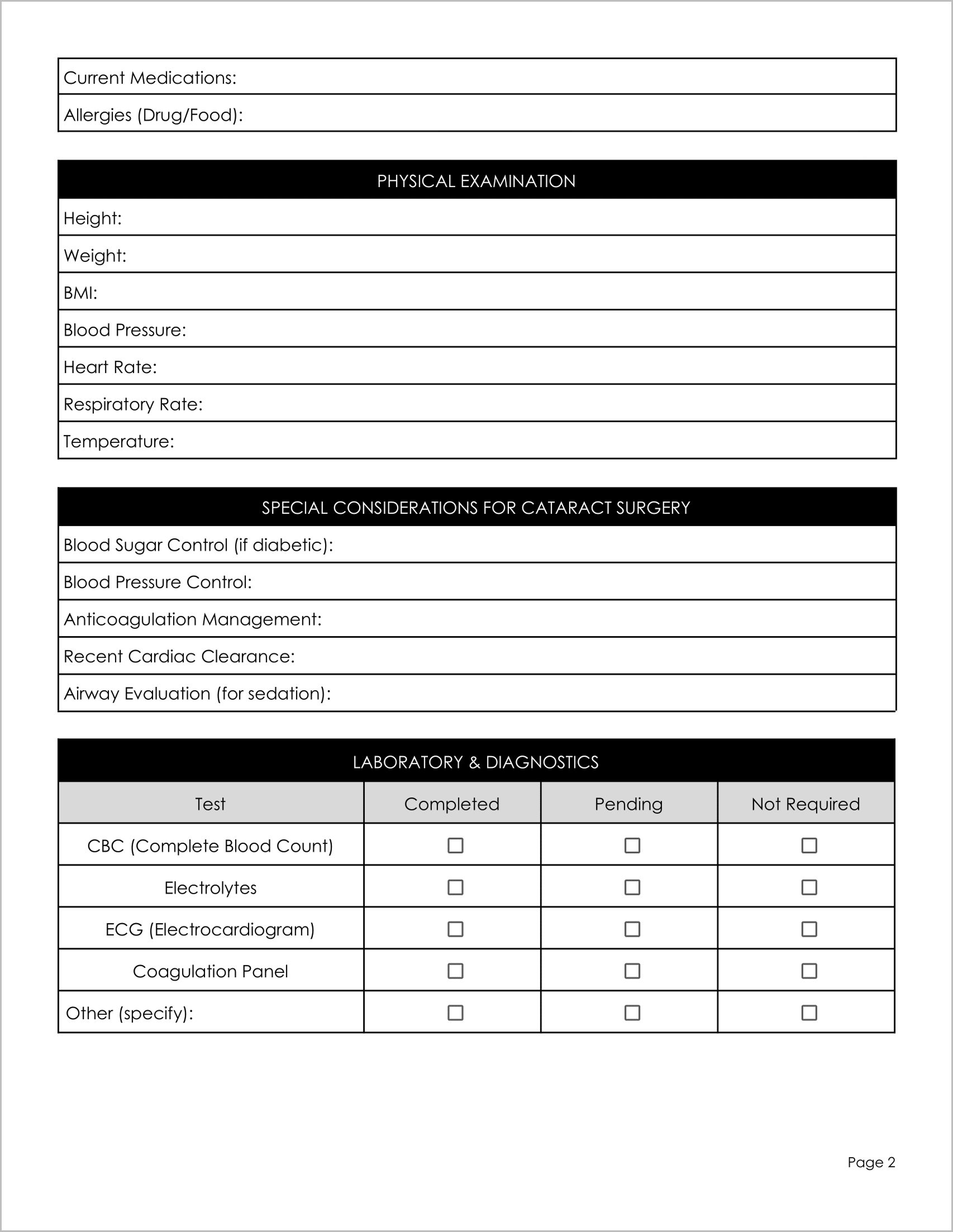 18 Must-Have Free Medical Clearance Forms for Surgery 18 Must-Have Free Medical Clearance Forms for Surgery