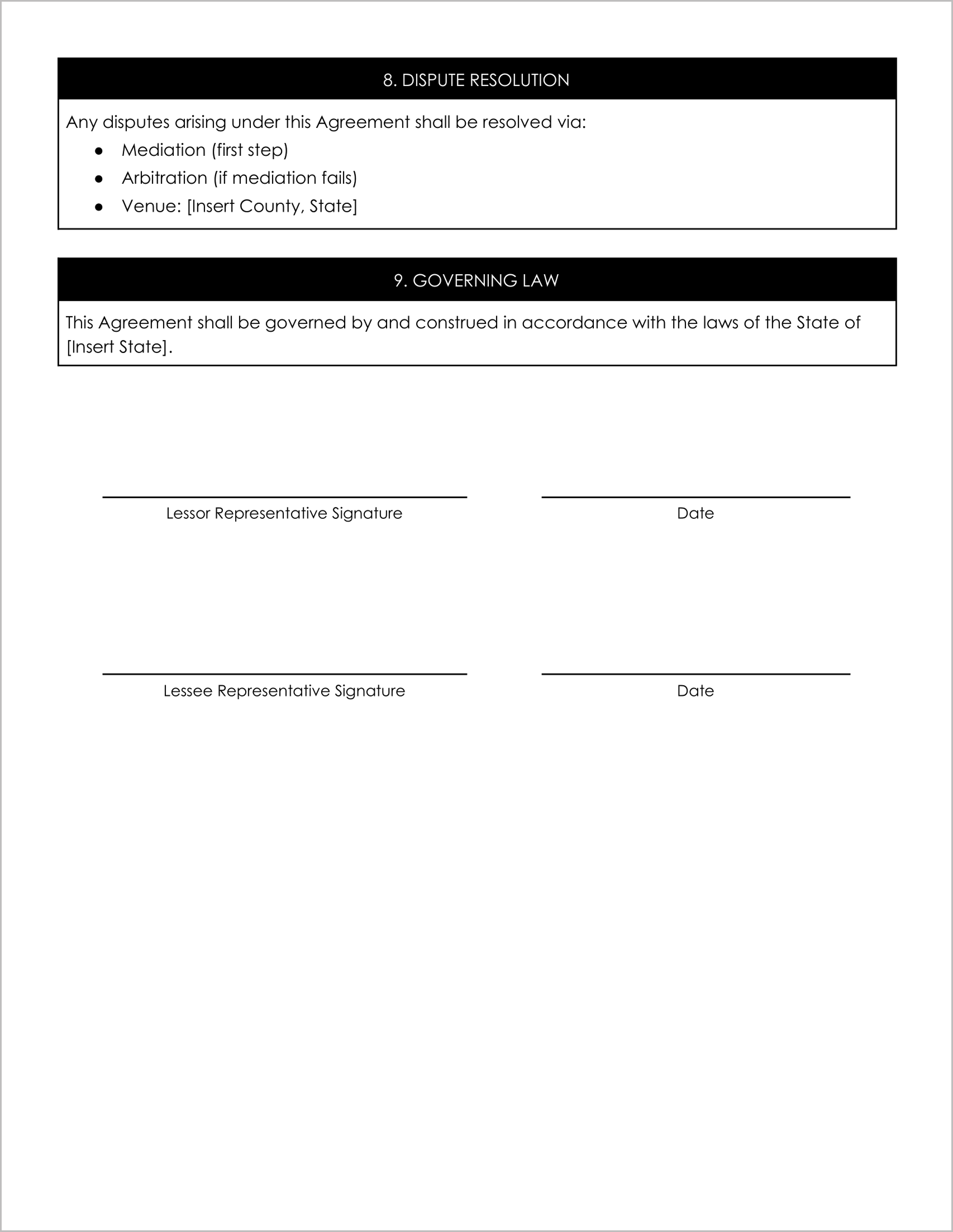 Free Lorry Rental Agreement Templates