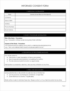 Free Informed Consent Form Templates
