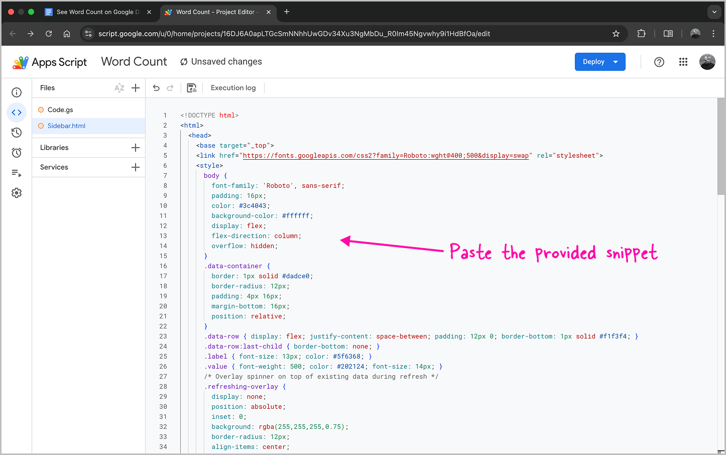 How to See Word Count on Google Docs for All Tabs