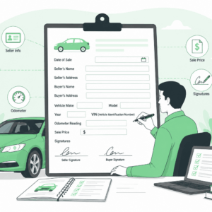 How to Fill Out a Motor Vehicle Bill of Sale